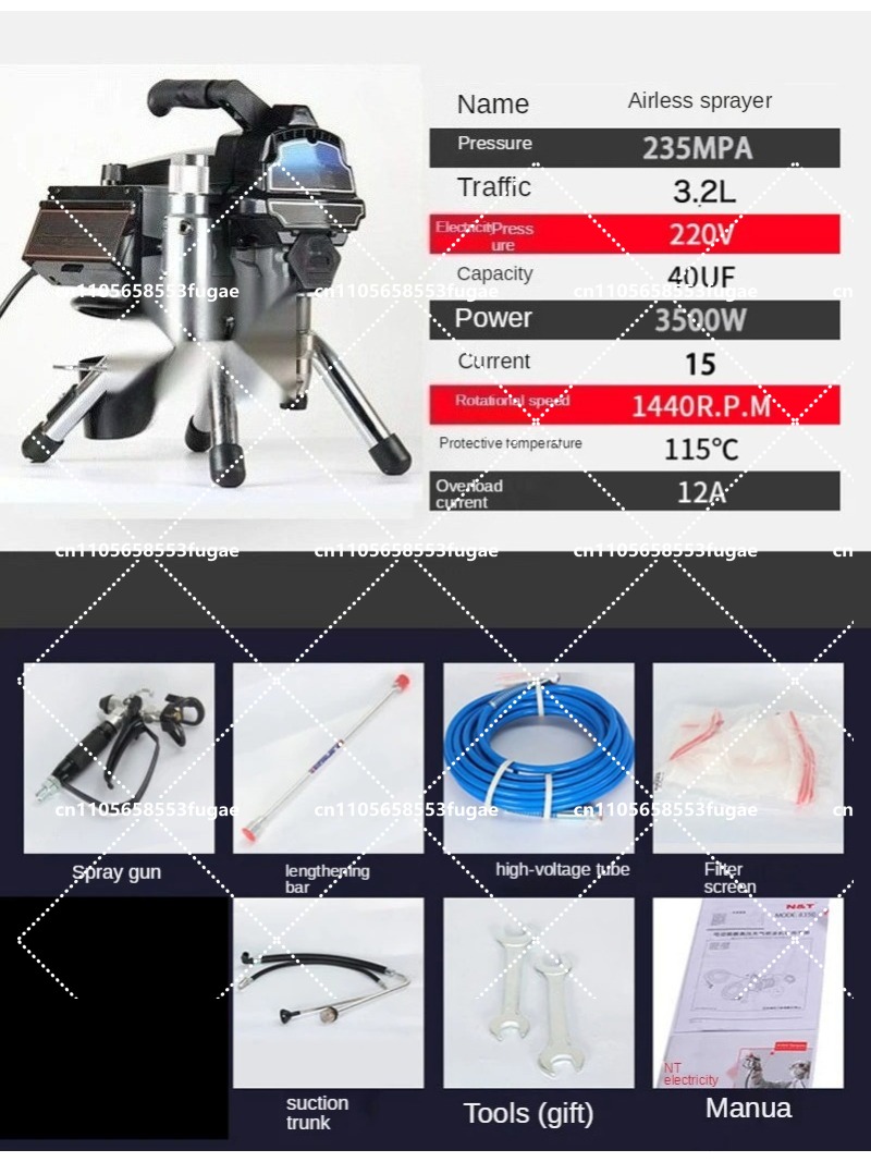 Professional 3.2L Airless Spra - đánh giá và giá Home Textiles Industry