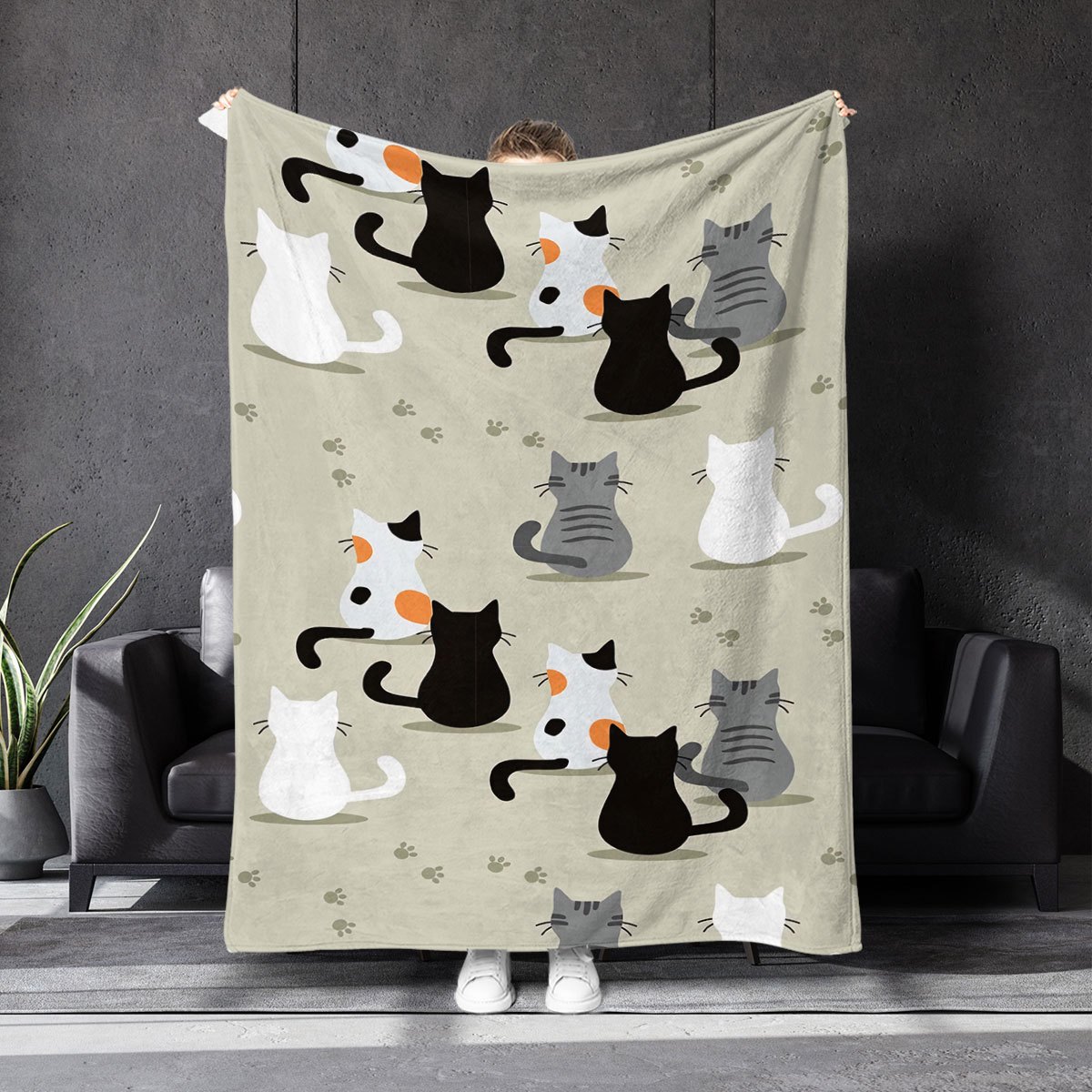 Blanket with a Cat Pattern, Pe - đánh giá và giá Your Home Textiles