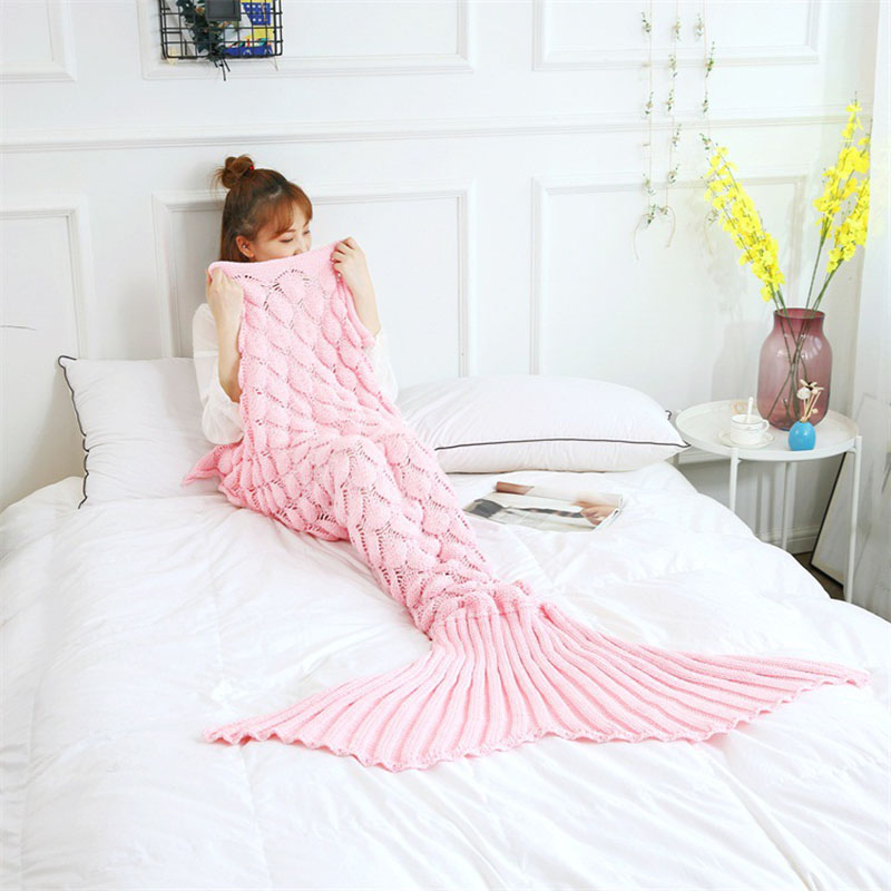 Faux Cashmere Mermaid Tail Bla - đánh giá và giá Home Textiles Europe