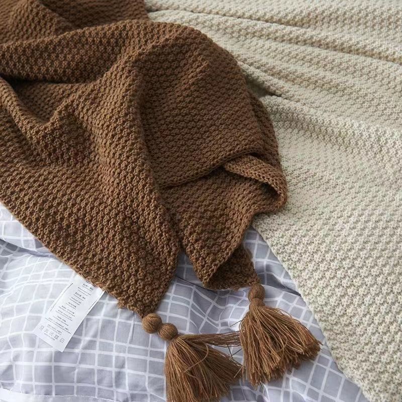 Nordic Blankets for Bed Sofa C - đánh giá và giá Throw Blanket Chunky Knit